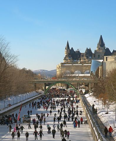 A winter destination for next year: skating on the Rideau Canal in Ottawa. 