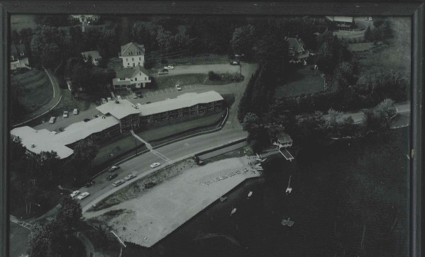 Aerial of the hotel in the property, 1960. Photo courtesy of High Peaks Resort. 